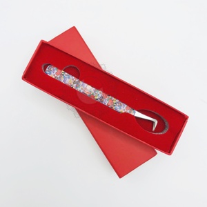 แหนบคีบขนตาสแตนเลสด้ามเรียบเคลือบกระดาษพร้อมกล่องบรรจุมือทดสอบเพื่อความยั่งยืนดีไซน์ตามสั่ง - Product Image 2