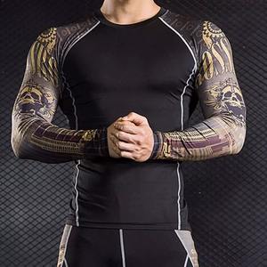 Vente en gros de vêtements de sport personnalisés avec logo imprimé Ensemble de sous-vêtements de compression pour hommes - Product Image 5
