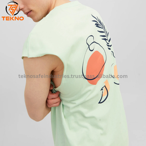 Venta al por mayor 100% algodón sin mangas de los hombres de fitness camiseta sin mangas en blanco sólido chaleco último para gimnasio entrenamiento camisa de impresión digital - Product Image 3