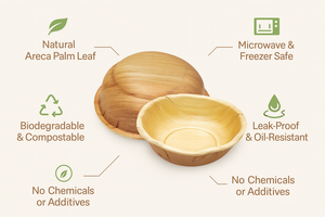 Cuencos de hoja de palma Areca, 100 Uds., paquete a granel, cuencos desechables ecológicos compostables para catering para llevar y eventos - Product Image 4