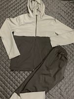 Conjunto Deportivo para Hombre, Talla Grande, Otoño-Invierno, Corte Ajustado, con Capucha, Estilo Urbano, Transpirable, Diseño Personalizado, Chaqueta y Pantalones Ligeros