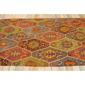 Tapis turc vintage 5,2x9,6 pi (160x293 cm), tapis rouge ombré - Product Image 2