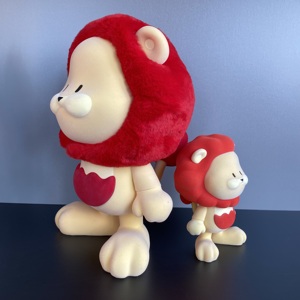 ชุดของเล่นตุ๊กตาสิงโตแผงคอแดงน่ารักการ์ตูนนิ่มตุ๊กตาสัตว์สำหรับเด็กและของขวัญ - Product Image 2