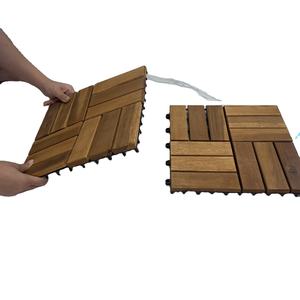 Dalles de terrasse en bois d'acacia faciles à installer, emboîtables, pour terrasse extérieure - Product Image 5