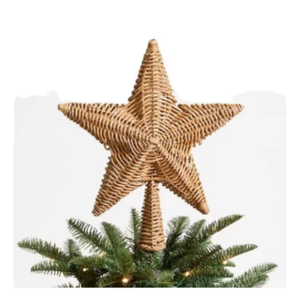 Campanas Navideñas de Ratán Premium, Decoración Natural Hecha a Mano para el Hogar y Regalos - Product Image 1