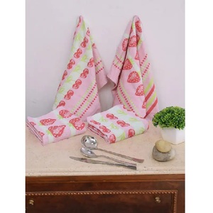 Juego de toallas de algodón 100% orgánico para cocina, set de toallas suaves personalizadas de secado rápido para el hogar, Hotel, multicolores, certificado GOTS - Product Image 5