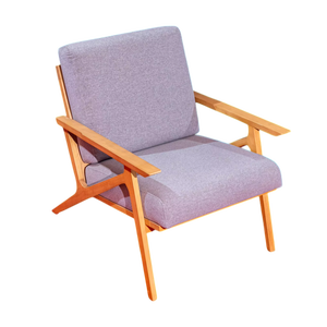 Chaise longue en bois moderne du milieu du siècle avec coussins pour la maison salon appartement hôtel villa utilisation de meubles - Product Image 6