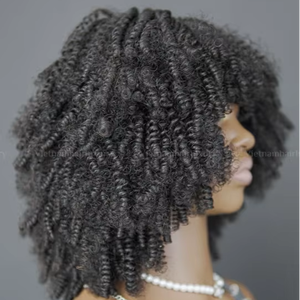 Extension de cheveux Remy vierge eurasienne bouclée douce et lisse Double trame tressage crépus crépus vente en gros Extensions de cheveux humains à la Machine - Product Image 1