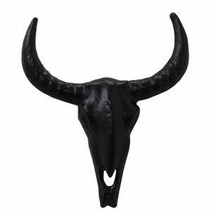 Nouveau Design Aluminium Rein Cerf Visage Mat Noir Couleur Pour La Maison Décoratif Renne De Table À La Main Décoration De La Maison - Product Image 1