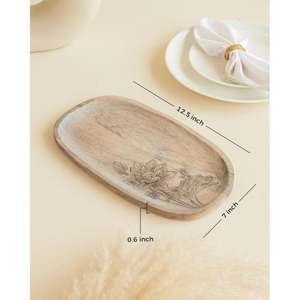 Bandeja Decorativa de Madera de Alta Calidad, Bandejas Personalizadas, Recién Llegado, Hecho a Mano, Ecológico, Apto para Lavavajillas, para Té y Café - Product Image 2