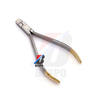 Coupe-fil orthodontique dentaire #20 Action de coupe avant Pince orthodontique Demi manuel en or - Product Image 6