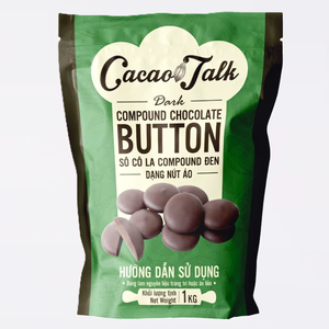 Botón de chocolate compuesto sólido personalizado de fábrica OEM HALAL Chocolate negro Alimentos Dulces Snacks Fabricantes Minoristas - Product Image 1