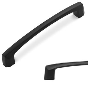 Vintage <strong>Black</strong> Zinc Alloy Stainless Steel Furniture <strong>Door</strong> Handles <strong>Knobs</strong> for Bedroom Kitchen Wardrobe Cabinets Drawer Pulls - Product Image 1