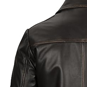 Most Popular Top Quality Custom Men's Leather Jackets Hot Selling Leather Jacket Custom Logo Leather Winter Jacket - Product Image 5