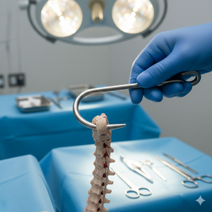 Retractor Quirúrgico de Acero Inoxidable de Grado Médico, de Una Sola Punta, Reutilizable - Product Image 3