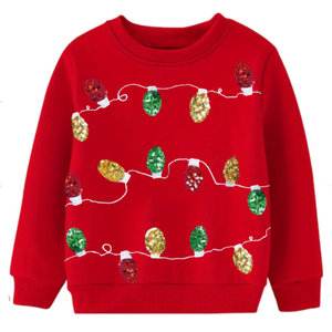 2025 <b>Christmas</b> Designer <b>Sweatshirt</b> with Sequin Handwork Custom Design at Wholesale Make in India - Product Image 1