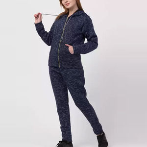 Chándal sólido transpirable sostenible hecho a medida para mujer, chándal cálido de talla grande con logotipo femenino, chándales Unisex personalizados lisos - Product Image 3