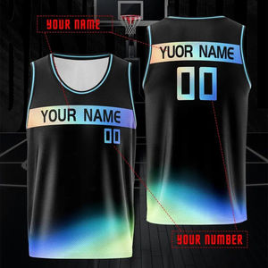 เสื้อบาสเก็ตบอลคุณภาพสูง ออกแบบโลโก้ตามสั่ง สำหรับผู้ชายและเยาวชน ระบายอากาศได้ดี พร้อมลายพิมพ์ สำหรับการฝึกซ้อมและเล่นกีฬา - Product Image 6