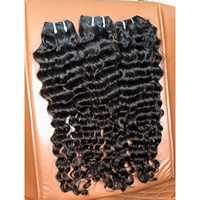 Extensions de cheveux humains vierges Remy indiennes de qualité supérieure, style ondulé naturel, tissage double trame à la machine, meilleure qualité, prix abordable, directement de l'usine