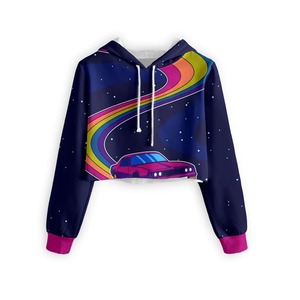 Sudaderas con capucha cortas de talla grande para mujer hechas a medida Eye of the Panther 3D Sublimation Print Winter Set - Product Image 6