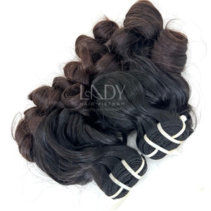 Cabello natural de la mejor calidad, color personalizado hinchable de cabello humano real con precio al por mayor - Product Image 3