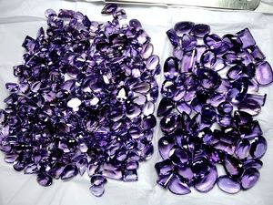 Atractiva piedra preciosa de amatista de 10mm a 15mm de tamaño para hacer joyas Piedra facetada de amatista semipreciosa a precio mayorista - Product Image 5