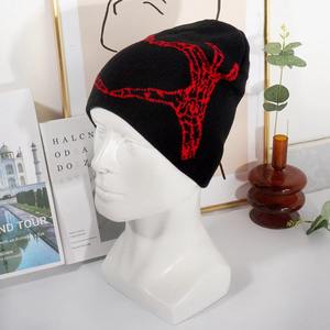 Gorro de esquí de Invierno para mujer de alta calidad, gorro de punto con estampado de esqueleto, gorro cálido de invierno - Product Image 6