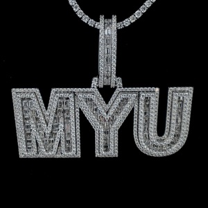 Collier pendentif en diamant Moissanite certifié de meilleure qualité pour cadeau d'anniversaire aux prix de gros de l'Inde - Product Image 5