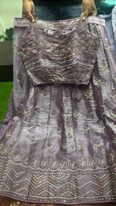 Diseñador inspirado pesado Jarkan bordado Lehenga Choli para fiestas de invierno 3M Flair y cosido Choli venta al por mayor exportación lista - Product Image 2