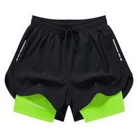 Shorts de sport pour hommes à double couche, élastiques et à séchage rapide, prix de gros tendance, service OEM fiable