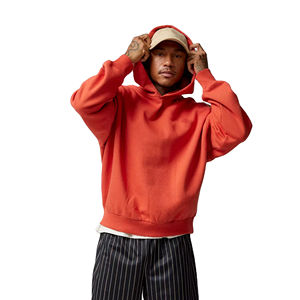 Sudaderas con capucha holgadas lisas en blanco de calidad superior 2025 de algodón pesado 100% sudaderas con capucha de manga larga para hombres OEM personalizadas - Product Image 1