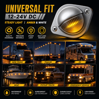 6 Luces Laterales LED para Camión, 12-24V DC, Impermeables, Luces Traseras para Remolque, Ajuste Universal para Camión, Furgoneta, Autobús, RV