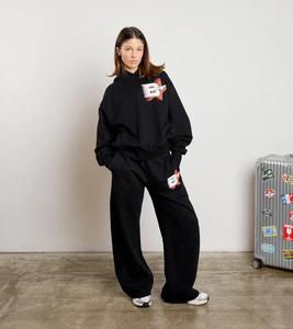 Sudadera con capucha y pantalones de chándal de invierno para mujer superventas con logotipo personalizado nueva llegada al por mayor diseño de patrón sólido - Product Image 1