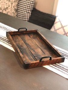 BANDEJA IMPRESA DE MADERA DE LA MEJOR CALIDAD TALLADA Forma cuadrada disponible y artesanía India mejor muestra Venta caliente - Product Image 5