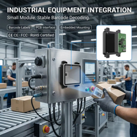 Module de lecteur de codes-barres industriel encastré WCMI, moteur de lecture QR, USB TTL, OEM ODM, CE FCC, conception personnalisée, équipement d'automatisation, en stock