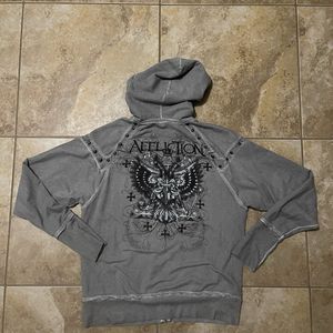 Ropa de calle recortada con cremallera y remache Sudadera con capucha Terry Cotton Acid Wash Custom Rhinestone Sun Faded Full Zip Up Hoodie para hombres - Product Image 3