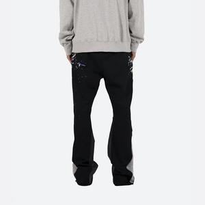 Pantalon de survêtement pour hommes, 350 g/m² avec logo personnalisé, pantalon droit lourd de style décontracté - Product Image 6