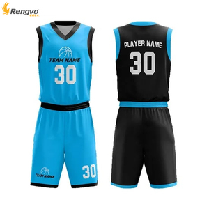 Camiseta de baloncesto de secado rápido personalizada para hombre 2025, camiseta de equipo transpirable, conjuntos de uniformes reversibles para adultos, ropa de baloncesto de talla grande - Product Image 2