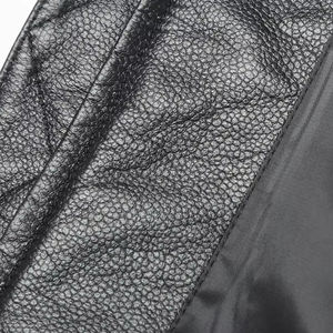 Chaqueta de Cuero Vacuno Genuino para Hombre, Chaqueta Corta Estilo Béisbol con Método de Tejido Transpirable, Estilo Urbano, Temporada de Primavera - Product Image 5