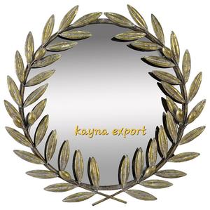 LUXURY LOOK FANCY DESIGN DECORATIVE WALL <b>MIRROR</b> LIVING ROOM WALL DECOR <b>MIRROR</b> <b>GOLD</b> METAL EDGE WORK DESIGNER RESTAURANT DECOR - Product Image 2