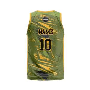 Camisetas de baloncesto por sublimación de alto rendimiento, uniforme de equipo transpirable de poliéster de secado rápido impreso personalizado para jugador de baloncesto - Product Image 2