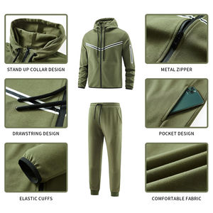 Haute qualité hommes deux pièces ensemble survêtement Jogging costume pour hommes respirant personnalisé en gros nouvel arrivage hommes survêtement - Product Image 5