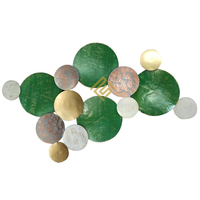 Décoration murale en métal moderne de haute qualité avec motif floral, couleurs pastel, couleur et taille personnalisables, décoration murale électrique pour la maison
