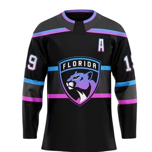 Maillot de Hockey sur glace Sublimation personnalisé de haute qualité pour hommes patron de couture 2024 vente en gros 100 Polyester vêtements de sport unisexe pour adultes - Product Image 2