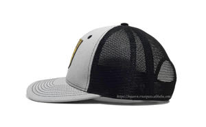 Casquettes de camionneur personnalisées en polyester/coton maille velours côtelé avec logo personnalisé réglable à 6 panneaux casquettes de sport de plage en plein air de haute qualité - Product Image 3