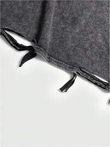 Camiseta de algodón lavado ácido de gran tamaño 250Gsm peso pesado a granel Stock camiseta para hombres camisetas Vintage en blanco personalizadas para hombres - Product Image 3