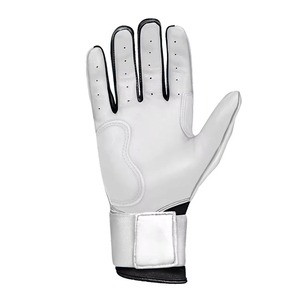 Adjustable Wrist <b>Strap</b> High Quality Professional Softball & Baseball Batting Gloves Comfortable Leather Made Baseball Gloves - Product Image 2