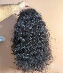 Direct sud de l'Inde cheveux humains bruts cuticule aligné profond bouclés lâche vague naturelle Texture doux épais plein cheveux sains - Product Image 2