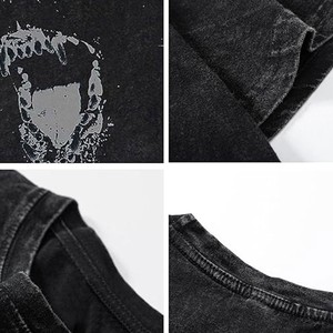 OEM personalizado Streetwear gráfico camisetas lavadas Vintage hombres camiseta de gran tamaño gota hombro ácido lavado camiseta para hombres personalizado - Product Image 6