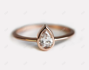 Anillo de compromiso de moissanita para mujer, anillo de compromiso único, precio a granel, certificado - Product Image 1